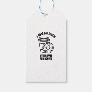 良い日はコーヒーとドーナツから始まる ギフトタグ