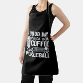 良い日はコーヒーとピックボールから始まる エプロン (インサイチュ)