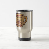 良い日はコーヒーと犬の漫画のマグカップで始まる トラベルマグ (中央)