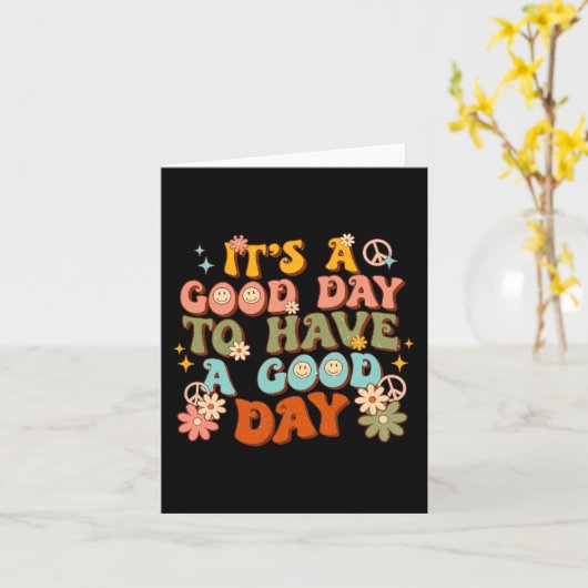 良い日を過ごすには良い日だGroovy Mental H カード (黄色い花)