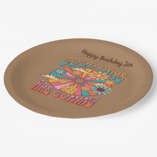 良い日来は70年代だ ペーパープレート (アングル)