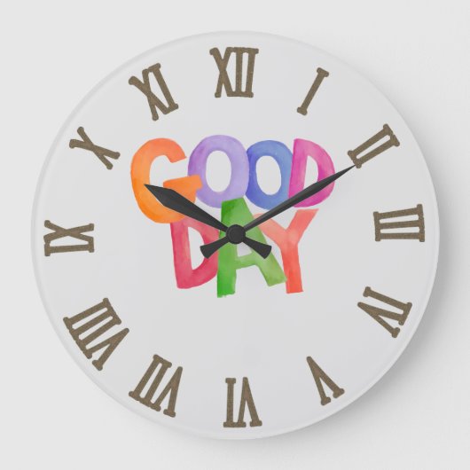 良い日 ラージ壁時計 (正面)