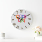 良い日 ラージ壁時計 (ホーム)