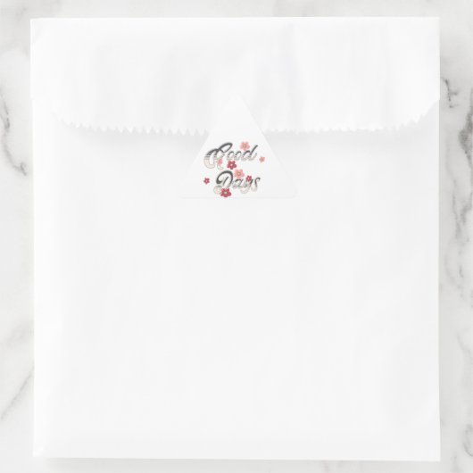 良い日 三角形シール (バッグ)