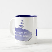 良い日 – 悪い日(バブ考えル)マグカップ ツートーンマグカップ (正面左)