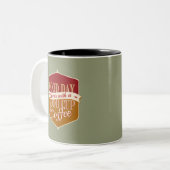 良い日、良いコーヒー ツートーンマグカップ (正面左)