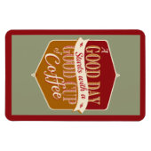 良い日、良いコーヒー マグネット (横)