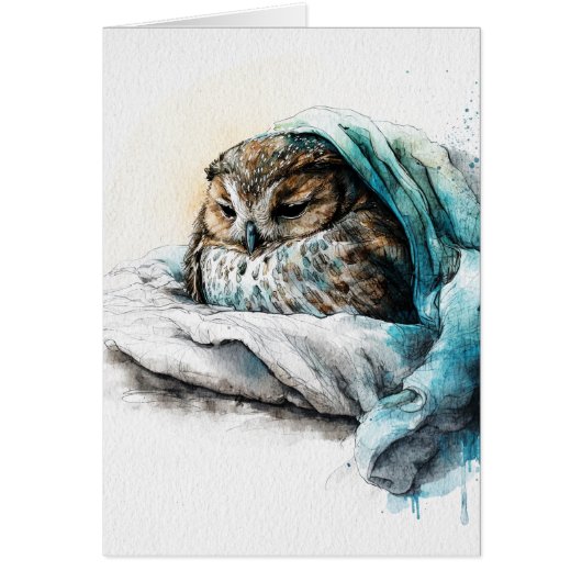 良い昼寝グリーティングカード (正面)