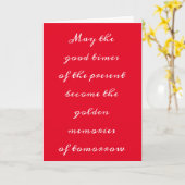 **良い時と黄金の思い出**クリスマス カード (黄色い花)