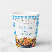 良い時に魚介類の誕生日を煮る 紙コップ (正面)