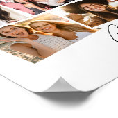 良い時の思い出素晴らしおもしろい写真コラージュ ポスター (角)