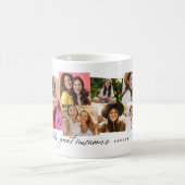 良い時の思い出素晴らしおもしろい12写真コラージュ コーヒーマグカップ (中央)