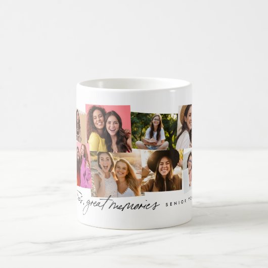 良い時の思い出素晴らしおもしろい12写真コラージュ コーヒーマグカップ (中央)