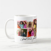 良い時の思い出素晴らしおもしろい12写真コラージュ コーヒーマグカップ (左)