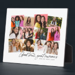 良い時の思い出素晴らしおもしろい12写真コラージュ フォトプラーク<br><div class="desc">12枚のおもしろいコラージュは素晴らし、特別な時間を思い出す手段だ。手で「良い時書間、思い出素晴らし」この写真のコラージュのプラークも文字の余地を含んカスタムだ。祝年は休暇やスポーツの季節など、このギフトのアイディアと素晴らしして。卒業ギフト、アニバーサリーギフト、友情ギフト、誕生日、休日などに最適！</div>