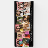 良い時の思い出素晴らしおもしろい12写真コラージュ 横断幕 (縦)