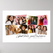 良い時の思い出素晴らしおもしろい8写真コラージュ ポスター (正面)