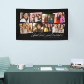 良い時の思い出素晴らしブラックフォトコラージュ 横断幕 (トレードショー)