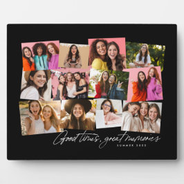 良い時の思い出素晴らし黒12フォトコラージュ フォトプラーク