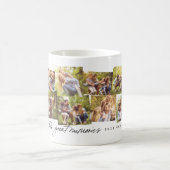 良い時の思い出素晴らし12写真家族コラージュ コーヒーマグカップ (中央)