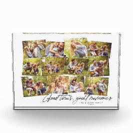 良い時の思い出素晴らし12写真家族コラージュ フォトブロック