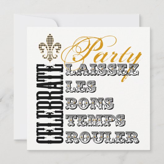 良い時の転がパーティー 招待状 (正面)