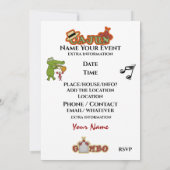 良い時を転がそう！ケイジャンスタイルで！ 招待状 (裏面)