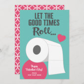 良い時を過転がごす – バおもしろいンタイン シーズンカード (正面/裏面)