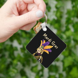 「良い時を過転がごす:マルディグラお祝い」 キーホルダー