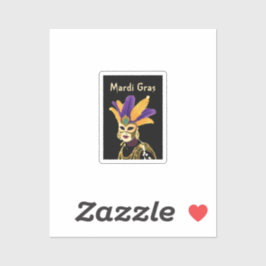 「良い時を過転がごす:マルディグラお祝い」 シール