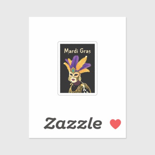 「良い時を過転がごす:マルディグラお祝い」 シール (シート)