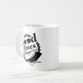 良い時間と日焼け線 コーヒーマグカップ (正面左)