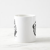 良い時間と日焼け線 コーヒーマグカップ (中央)