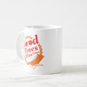 良い時間と日焼け線 コーヒーマグカップ (正面左)