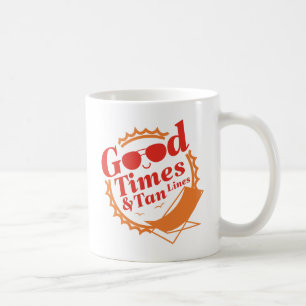 良い時間と日焼け線 コーヒーマグカップ