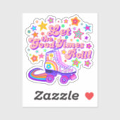 良い時間の転がヴィンテージローラースケートデカール シール (シート)