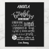 良い最高のための友達のワインボトルラベルレシピ ワインラベル (シングルラベル)