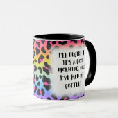 良い朝のもしことわざだと思うおもしろい マグカップ (正面右)