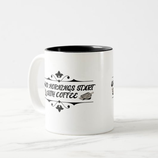 良い朝はコーヒーから始まる ツートーンマグカップ (正面左)