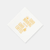 良い朝は良いコーヒーから始まる スタンダードカクテルナプキン (角)