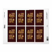 良い朝は良いコーヒーから始まる ラベル (フルシート)