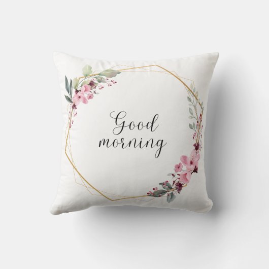 良い朝 クッション (裏面)