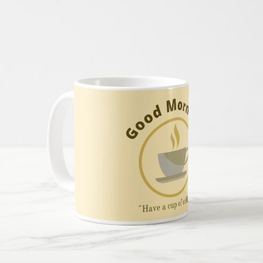 良い朝 コーヒーマグカップ (正面左)