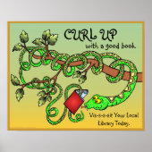 良い本で丸まる ポスター (正面)