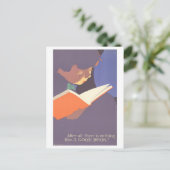 「良い本に限る」ヴィンテージポスター ポストカード (スタンド正面)