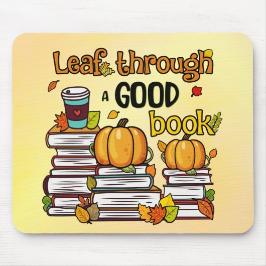良い本を読み取る マウスパッド (正面)