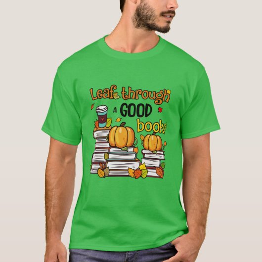良い本を読み取る Tシャツ (正面)