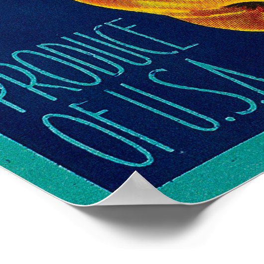 良い梨の上の犬梨のクレートLabelSuisun, CA ポスター (角)