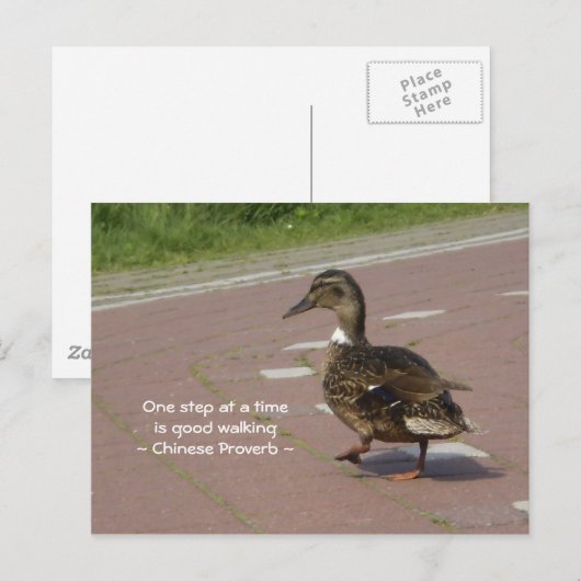 良い歩く ポストカード (正面/裏面)