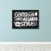 良い歯はいつもスタイル キャンバスプリント (インサイチュ (ウッドフロア))